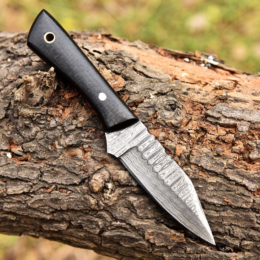 Hand-Forged Damascus Steel Fixed Blade Hunting and Camping Knife 2920