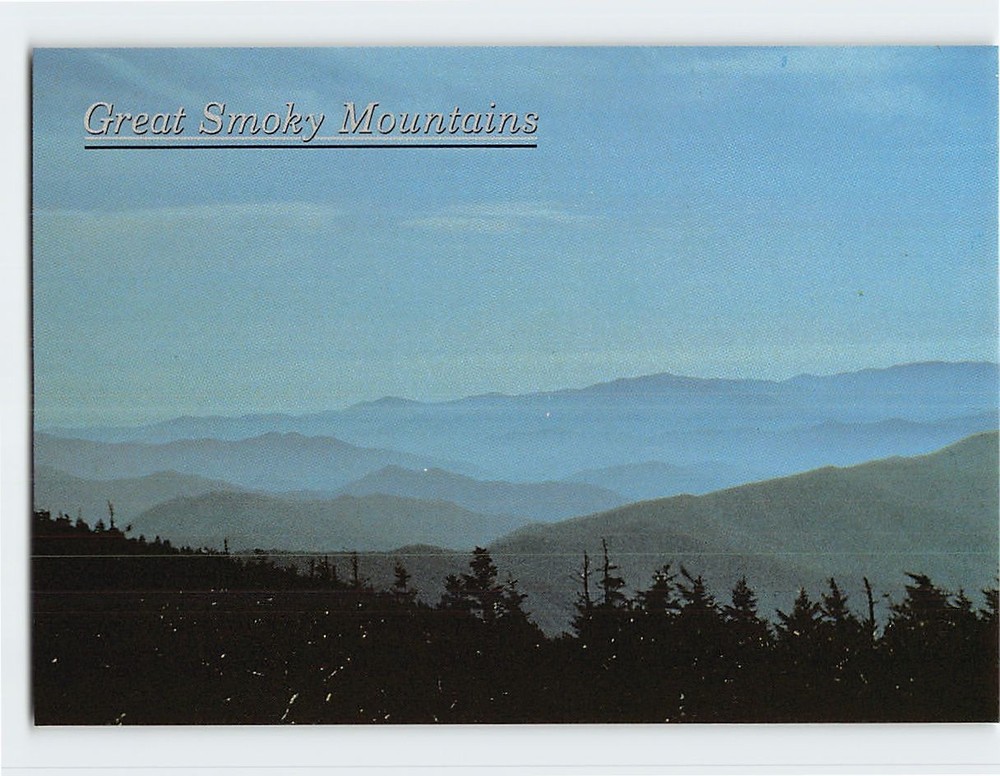Postcard Mountain Ridges Great Smoky Mountains National Park USA