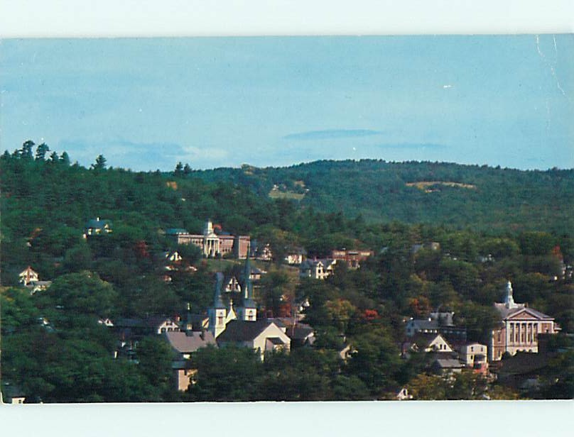 Unused Pre-1980 AERIAL TOWN VIEW Littleton New Hampshire NH : clearance v5752
