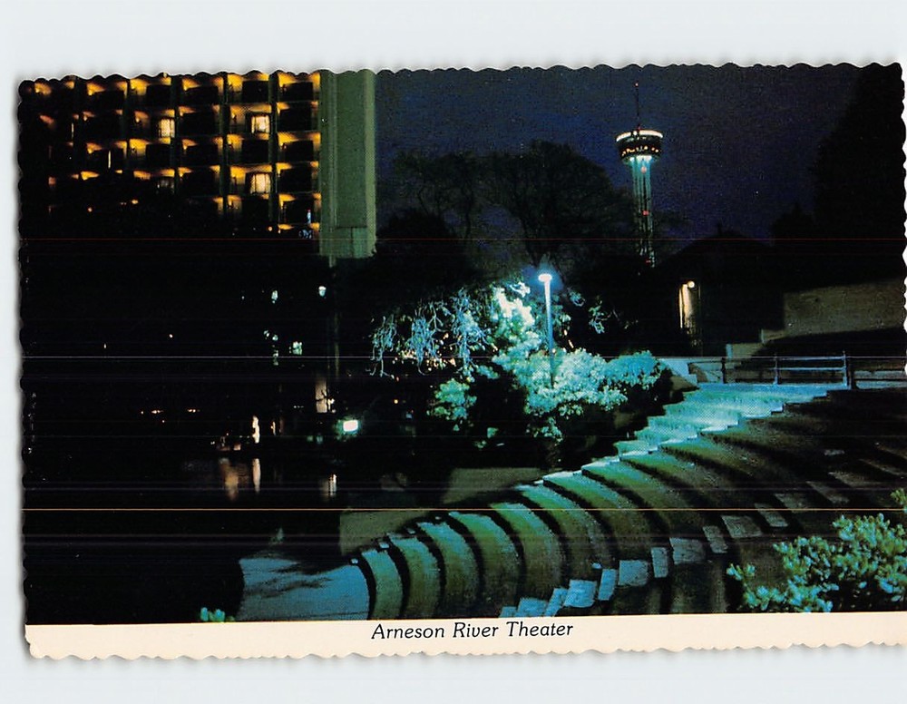 Postcard Arneson River Theater San Antonio Texas USA