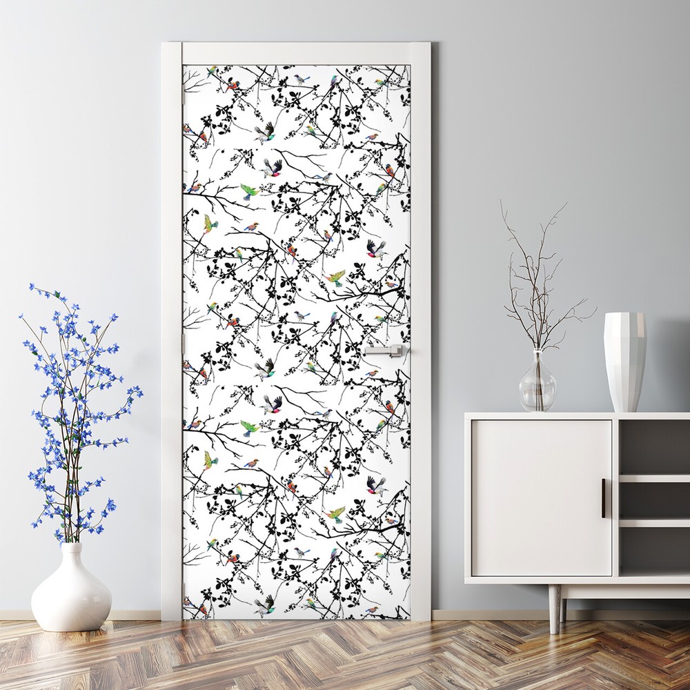 Bird Animal Decal - Bubble-Free Peel & Stick Wall Art for Doors & Trees  