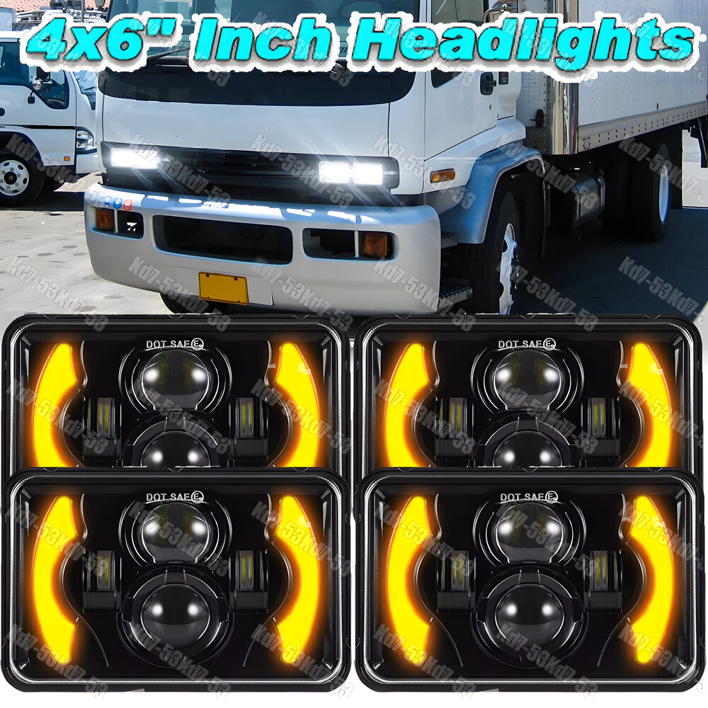 4Pcs Headlamp For Isuzu NQR NPR NPR-HD FTR 4x6