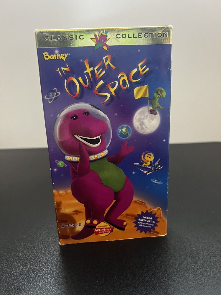 Barney in Outer Space VHS Tape 1998 Classic Collection Lyrik Studio Kids Movie