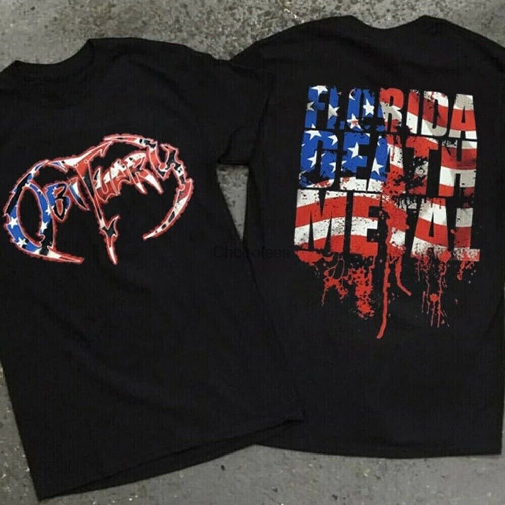 HOT!! Vintage 90s Obituary Florida Death Metal T Shirt Obituary Death Metal Band