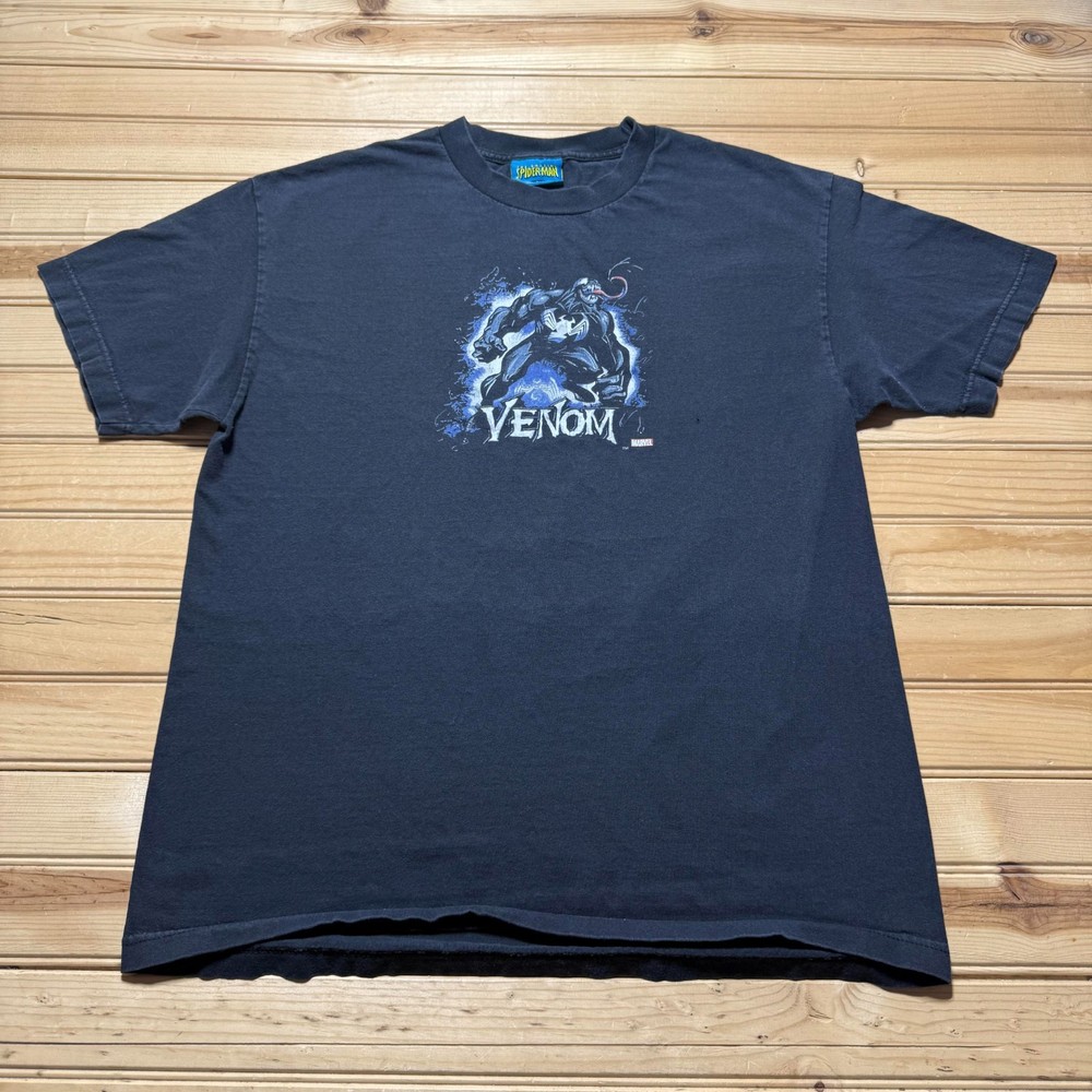 Vintage Y2K The Amazing Spider-Man Venom Marvel Comics Graphic T-Shirt - Large