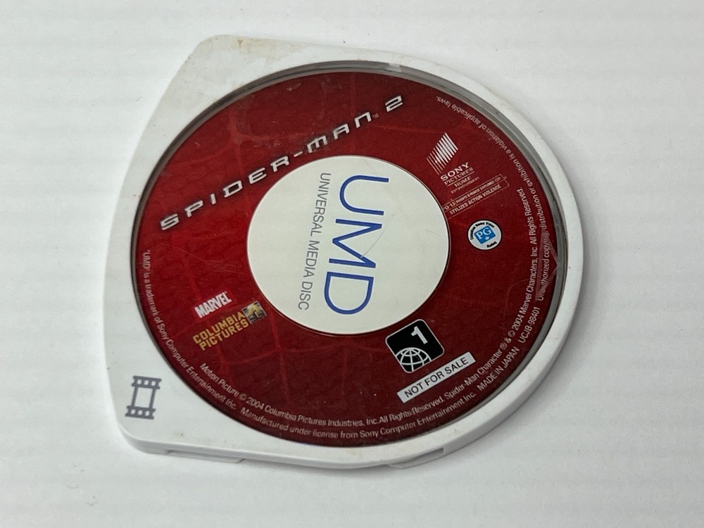 2004 Spider-Man 2 Sony PlayStation PSP / UMD Disc Game Only / No Case