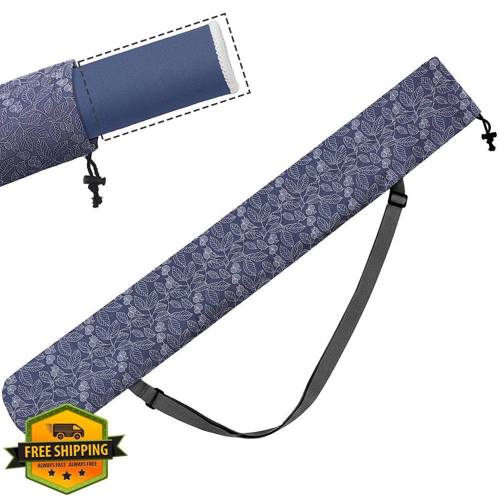Shinylin Mahjong Mat Bag Leaf Navy Blue