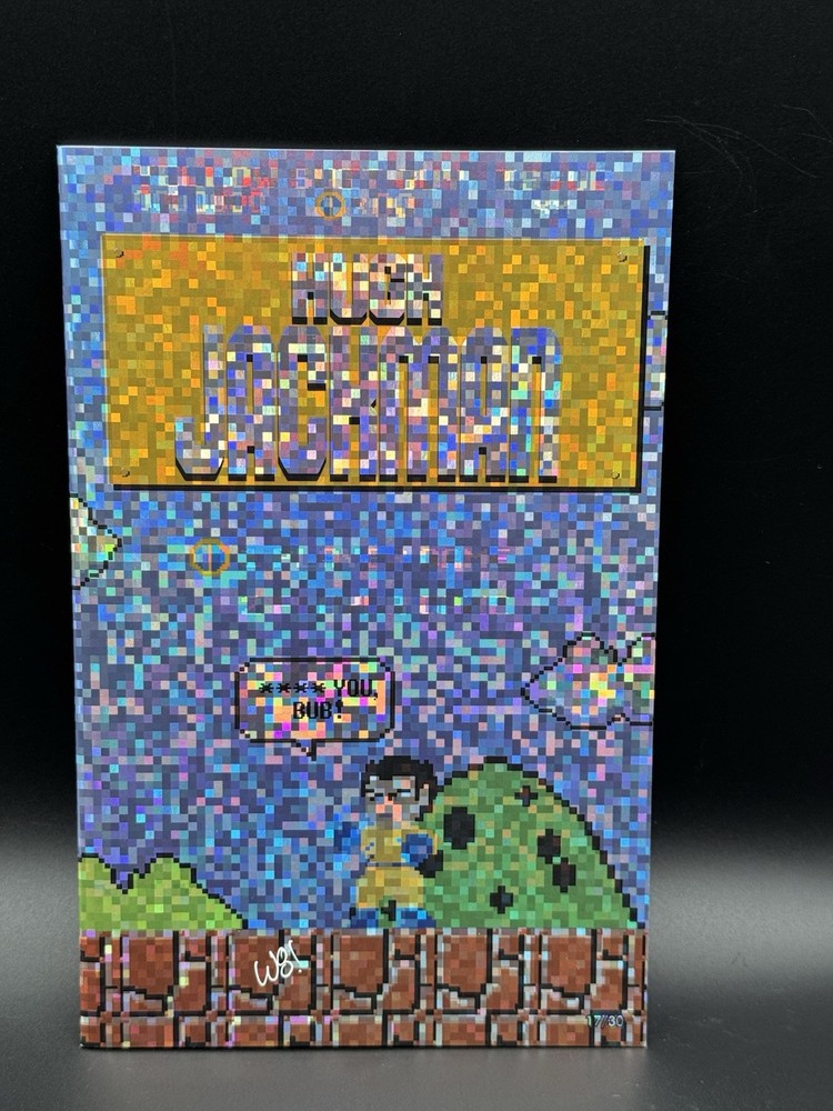 HUGH JACKMAN MATTHEW WAITE 8-BIT SIGNED W/COA Pixel Cover 17/30