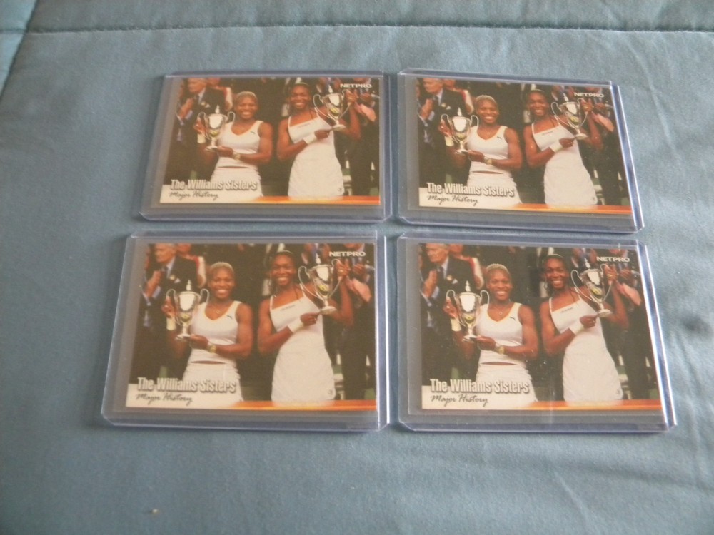 2003 Netpro Serena - Venus Williams Lot of 4 Glossy Rookie Cards!