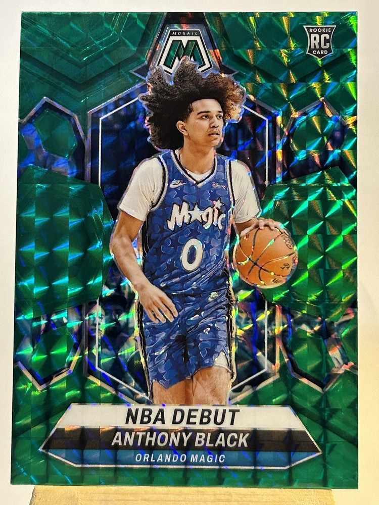 2023-24 Panini Mosaic Anthony Black Green Prizm RC #263 Orlando Magic