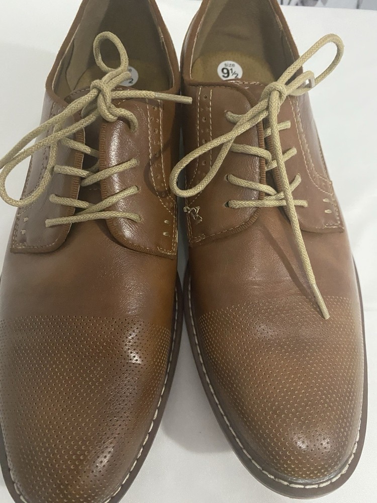 Men’s Brown Leather  Lace Up Oxford Shoes Steve Madden Size 9.5 Used