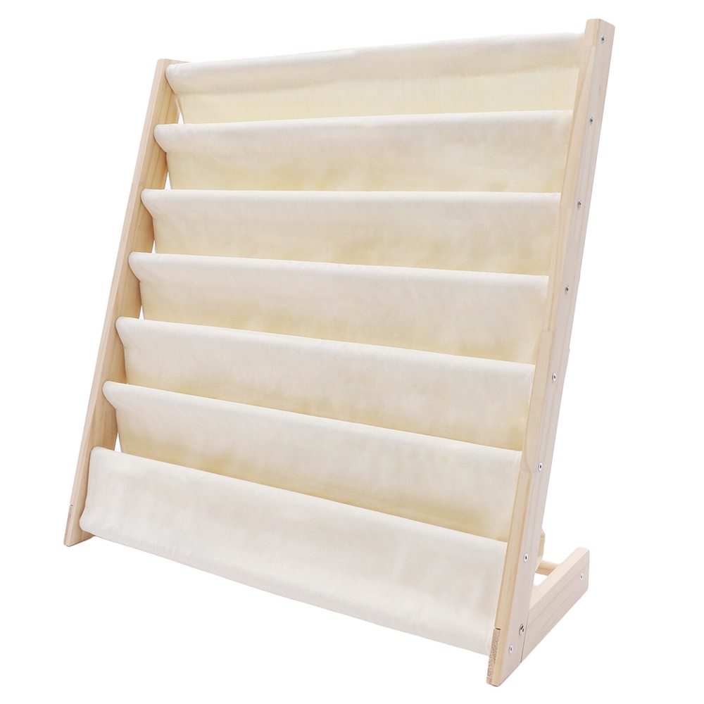 Wooden Bookcase Children Kids Book Shelf Storage Rack Tidy Organizer 6 Tiers