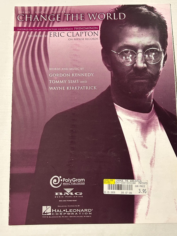 eric clapton change the world vintage sheet music