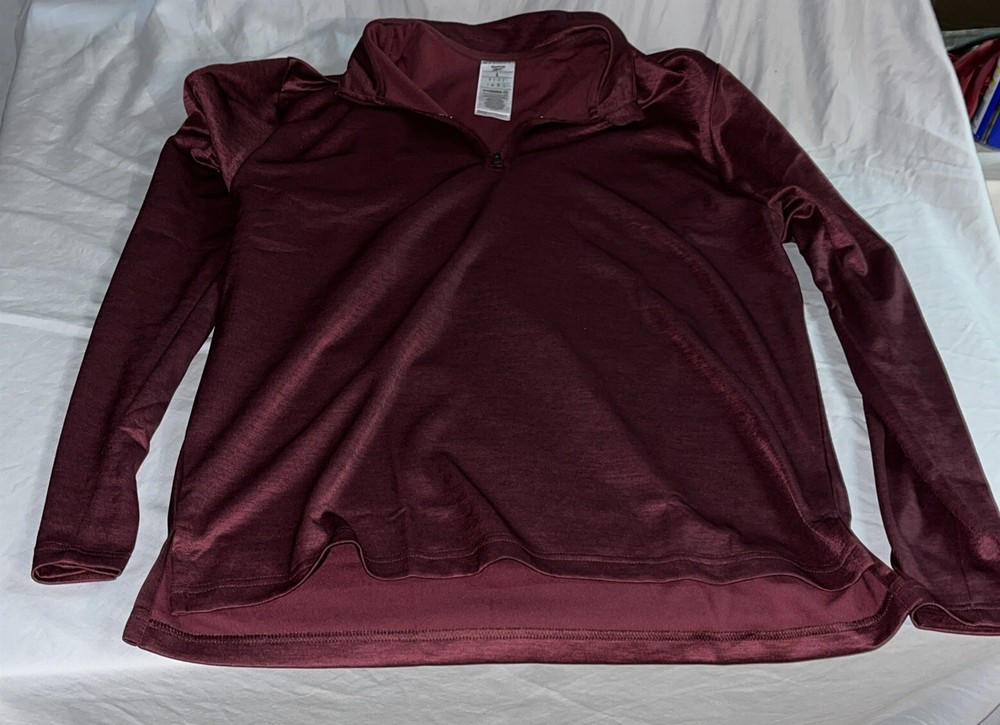 Reebok Pullover 1/4 Zipper Burgundy
