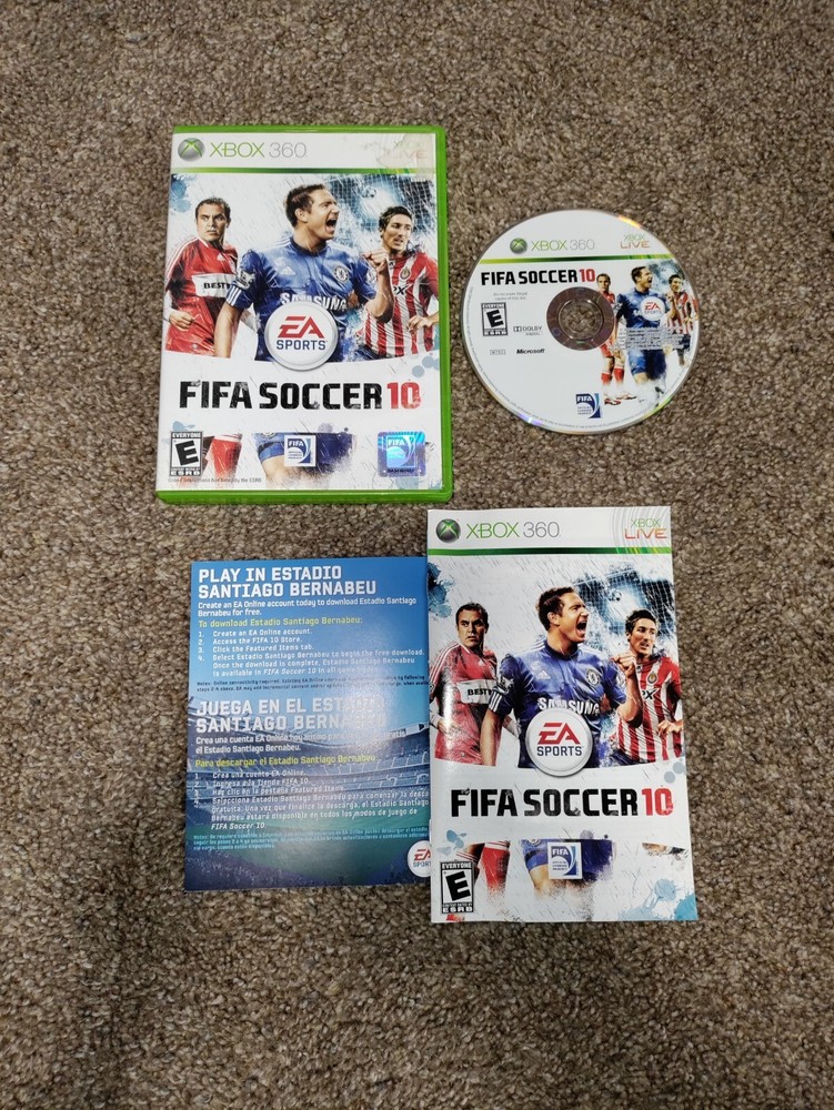 Fifa Soccer 10 Xbox 360 Game Complete With Manual Tested Futball Soccer EA
