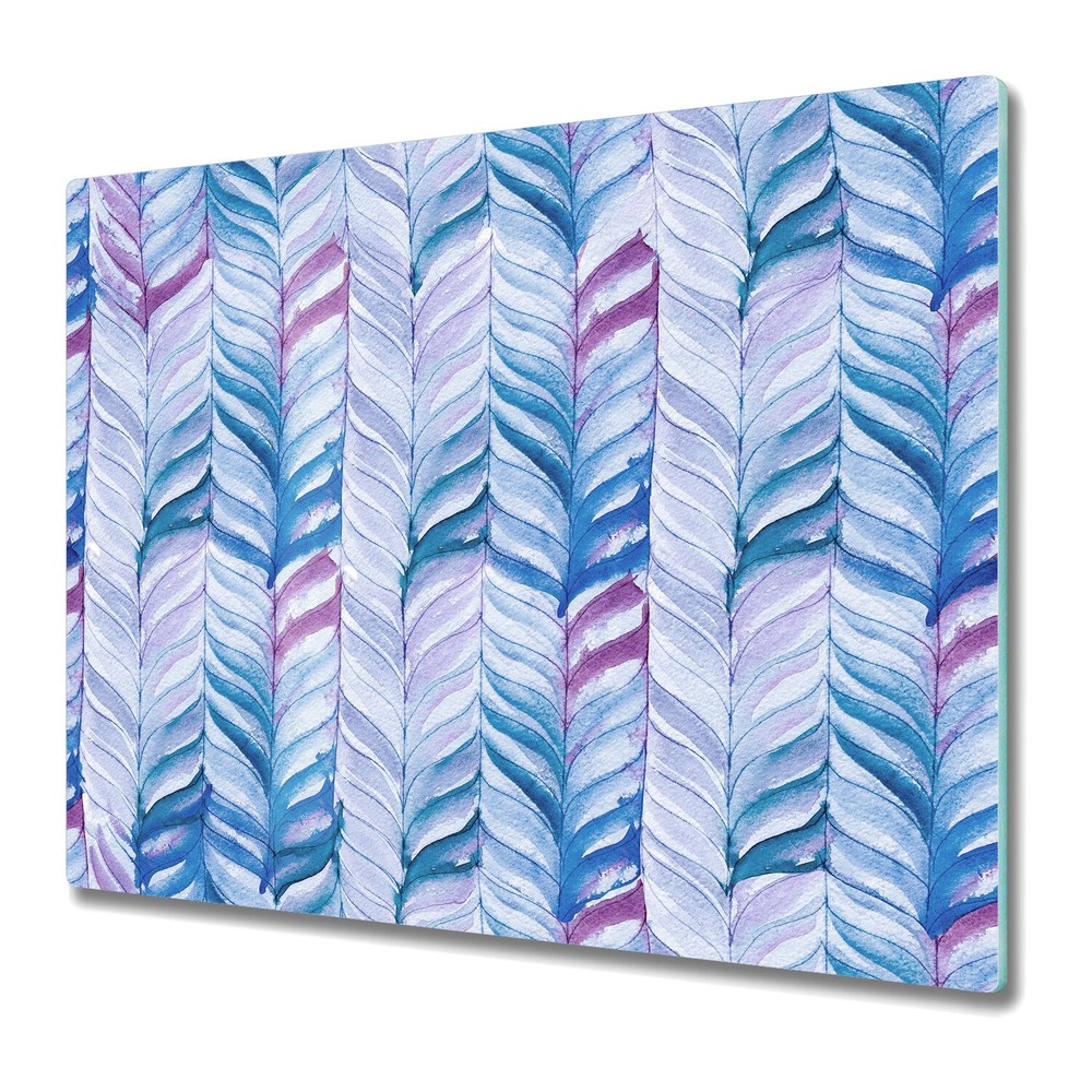 Glass Worktop Saver Watercolour Herringbone Scandinavian Simple 60x52