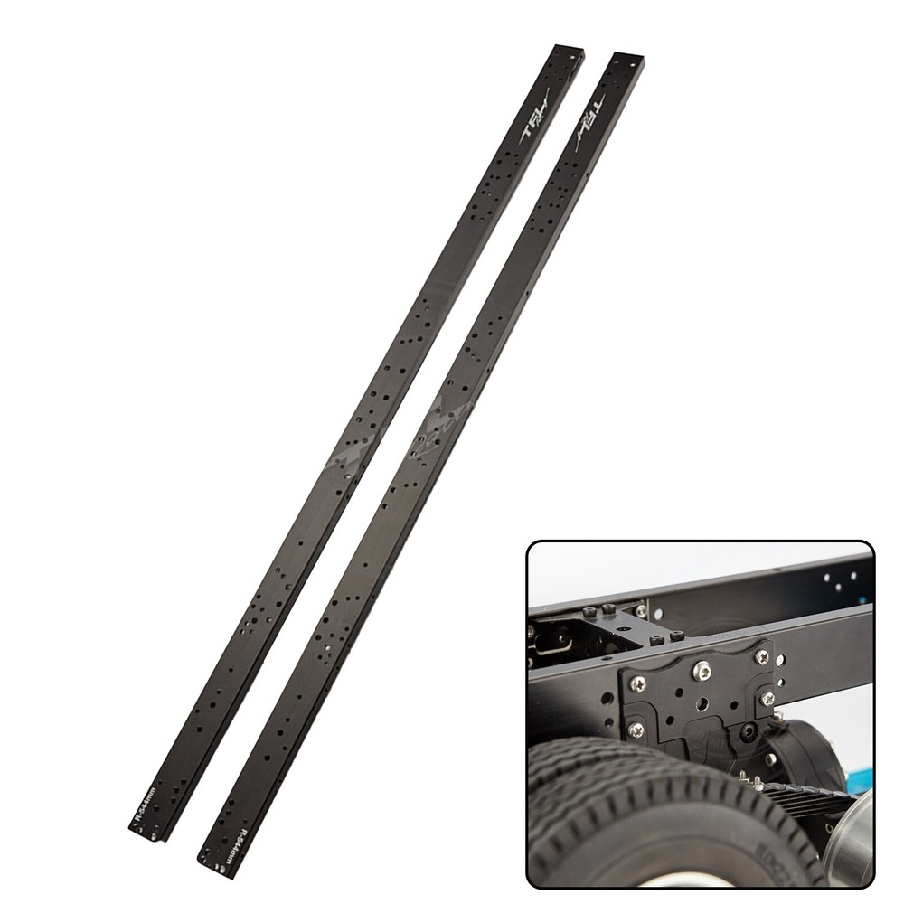 Aluminium Chassis Rail Set for 1/14 Tamiya Trailer Tractor Truck RC Model Car