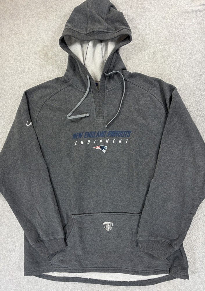 New England Patriots Bill Belichick NFL Hoodie Sweatshirt (Men's 3XL) Gray