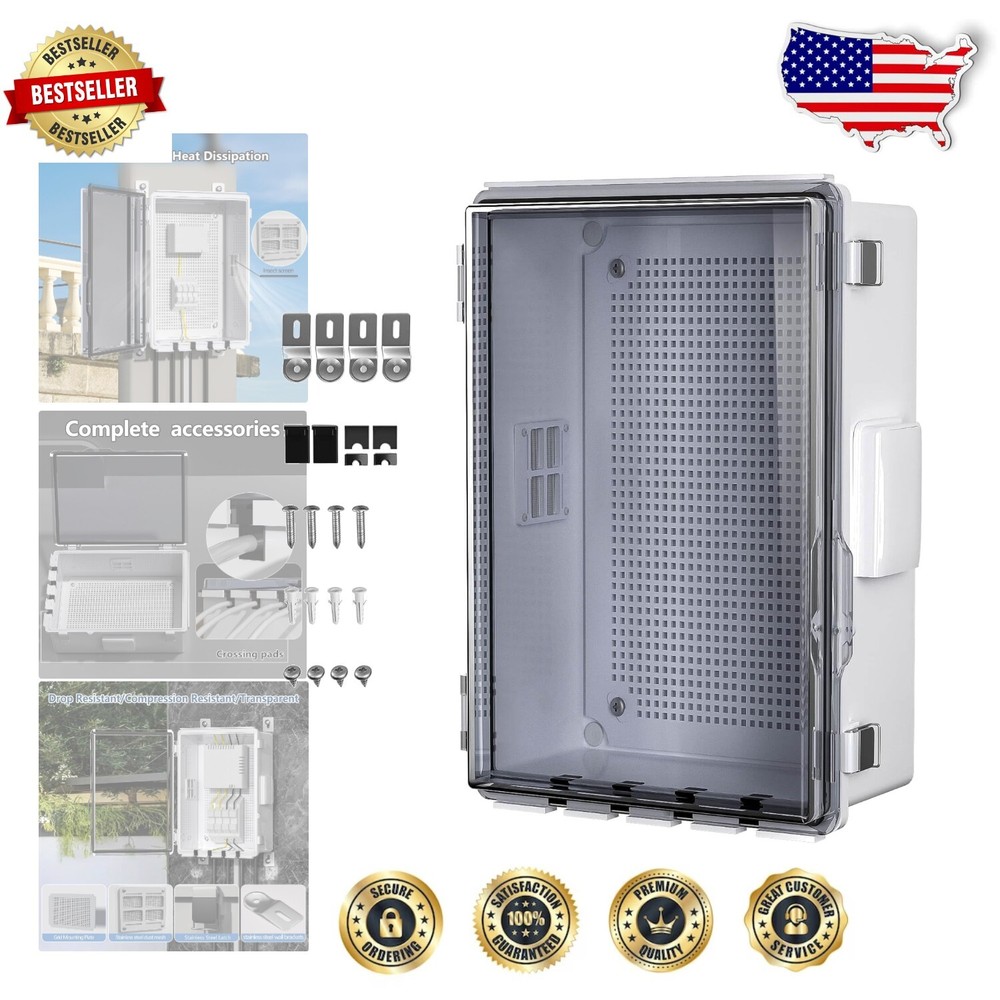 Durable ABS Electrical Box for Indoor and Outdoor Use with Ventilated Design-image