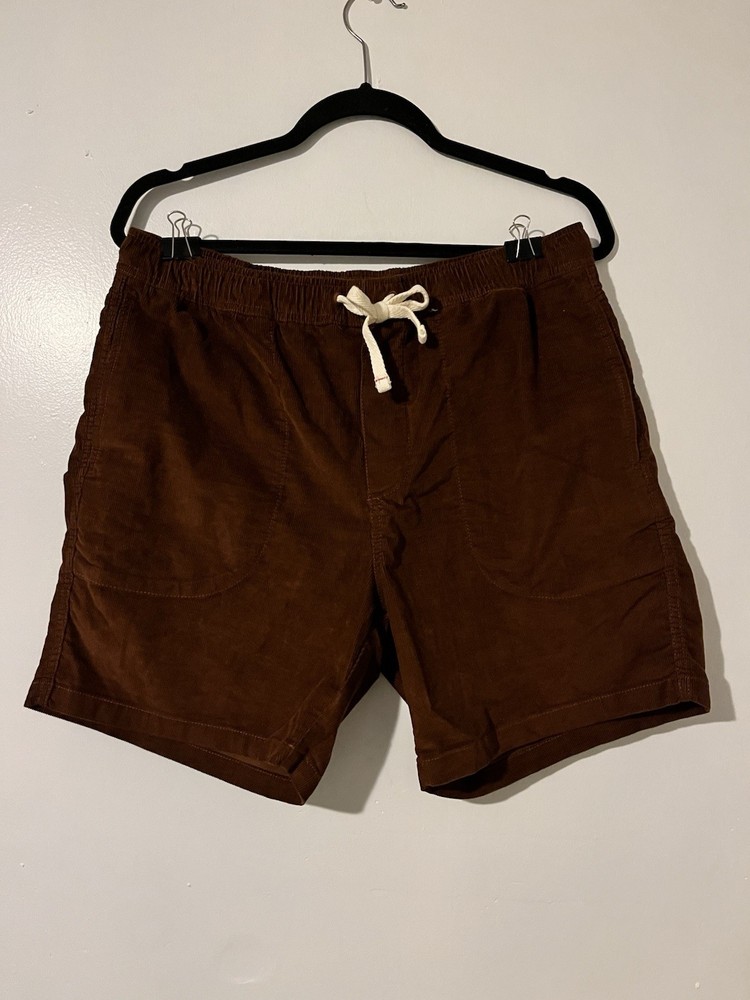Wallace And Barnes Mens Corduroy Brown Shorts Size Medium EUC Summer Hiking