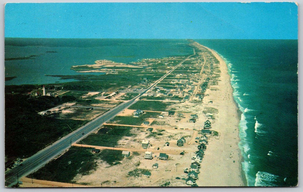 1963 Fenwick Island Aerial View Delaware Coast VINTAGE Postcard 9066
