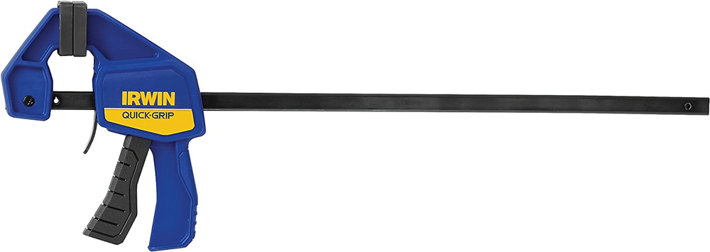 QUICK-GRIP Bar Clamp, One-Handed, Mini, 12-Inch (1964744), Blue