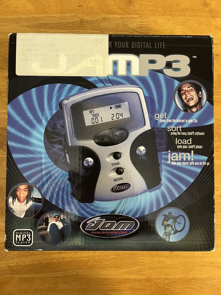 NEW SILVER JAMP3 MP3 PLAYER 16 MB Digital Music Upgrade Memory by SanDisc MMC