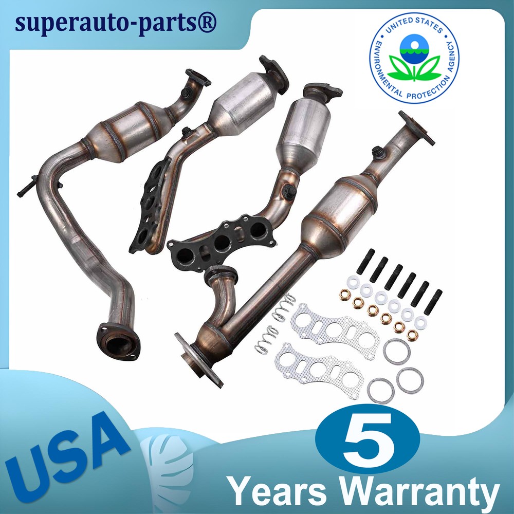 4x Catalytic Converters For Toyota 2003-2009 4Runner / 2007-2009 FJ Cruiser 4.0L