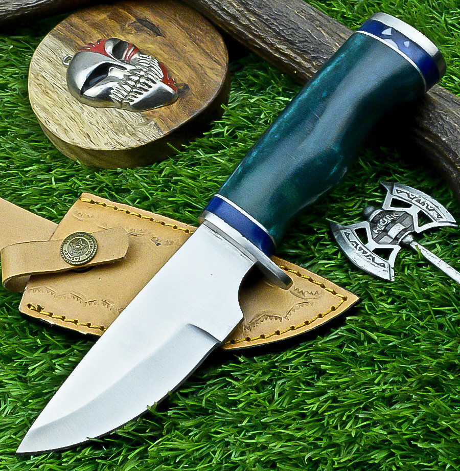 Custom Hand Forged J2 Steel Blade skinning Knife, Hunting CAMPING Knife- UN-7309