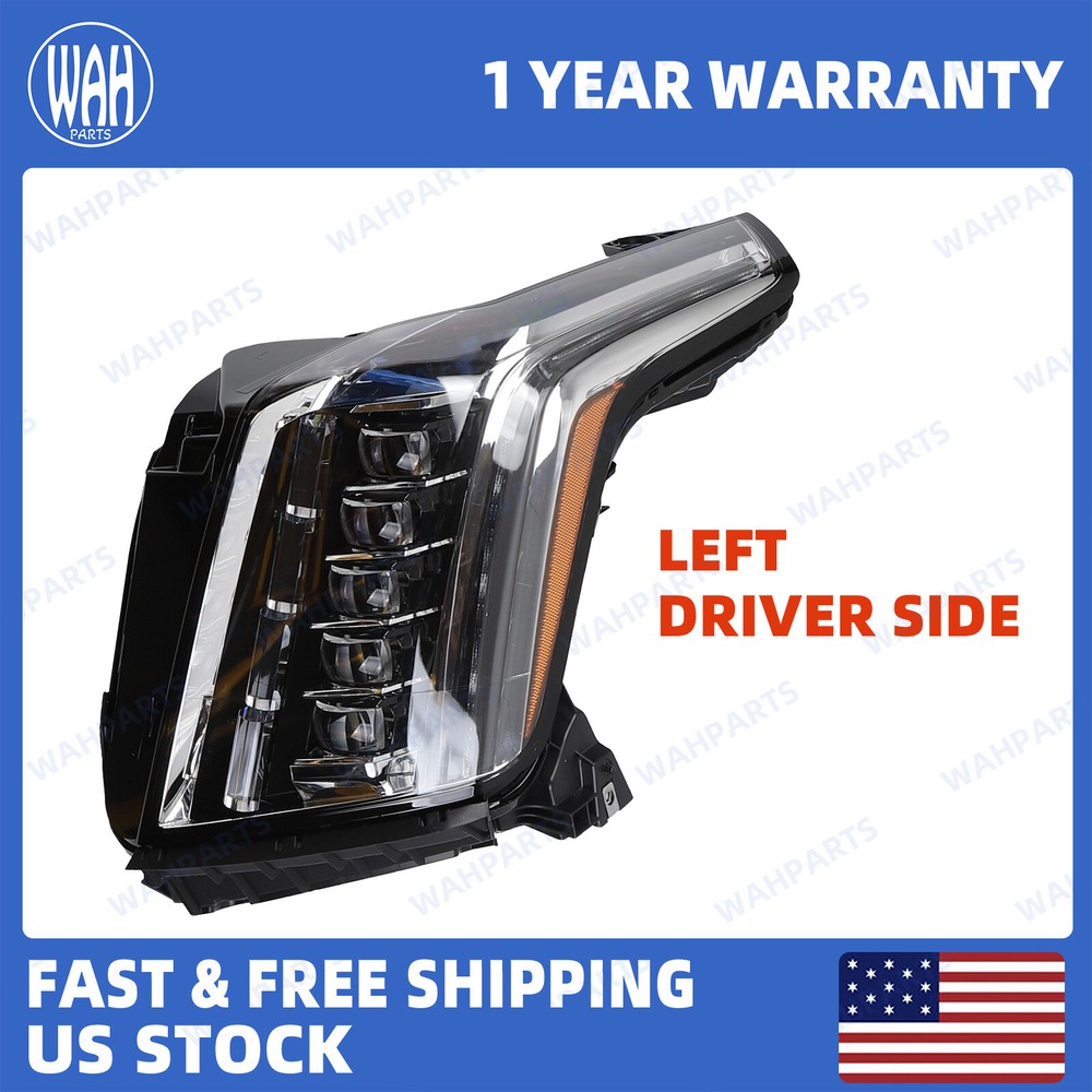 For 2015-2020 Cadillac Escalade LED Left Driver Side Headlight Assembly 84580182