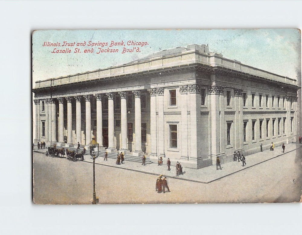 Postcard Trust and Savings Bank Chicago Illinois USA