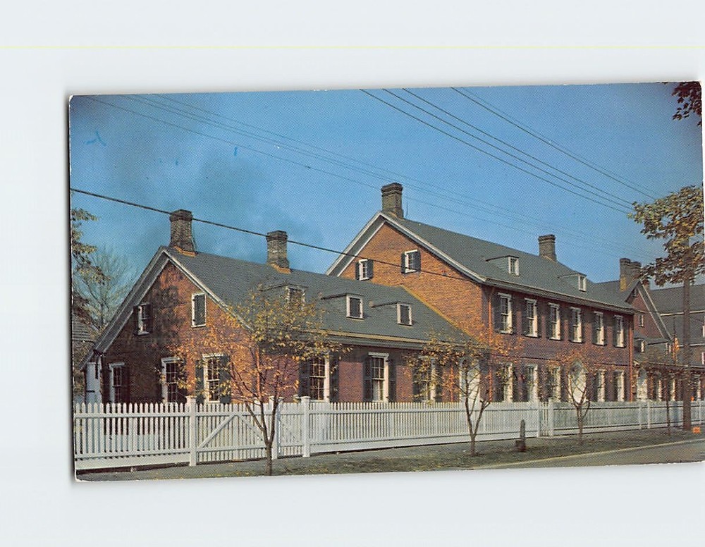 Postcard Great House Harmony Society of Old Economy Ambridge Pennsylvania USA