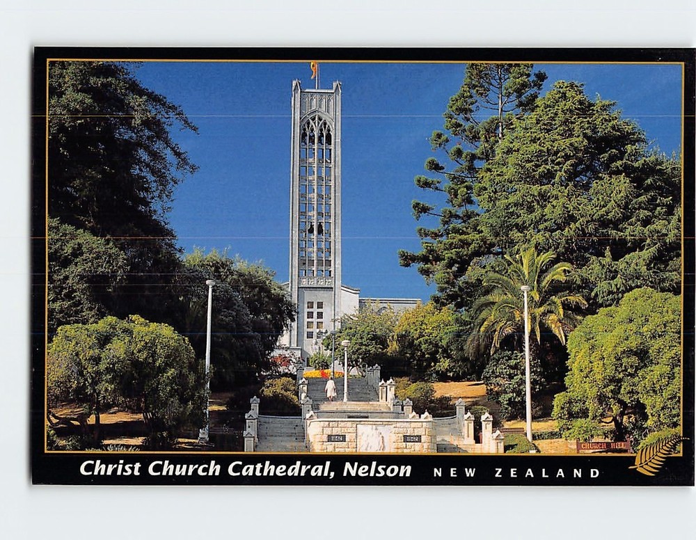 Postcard Christ Church Cathedral Nelson New Zealand