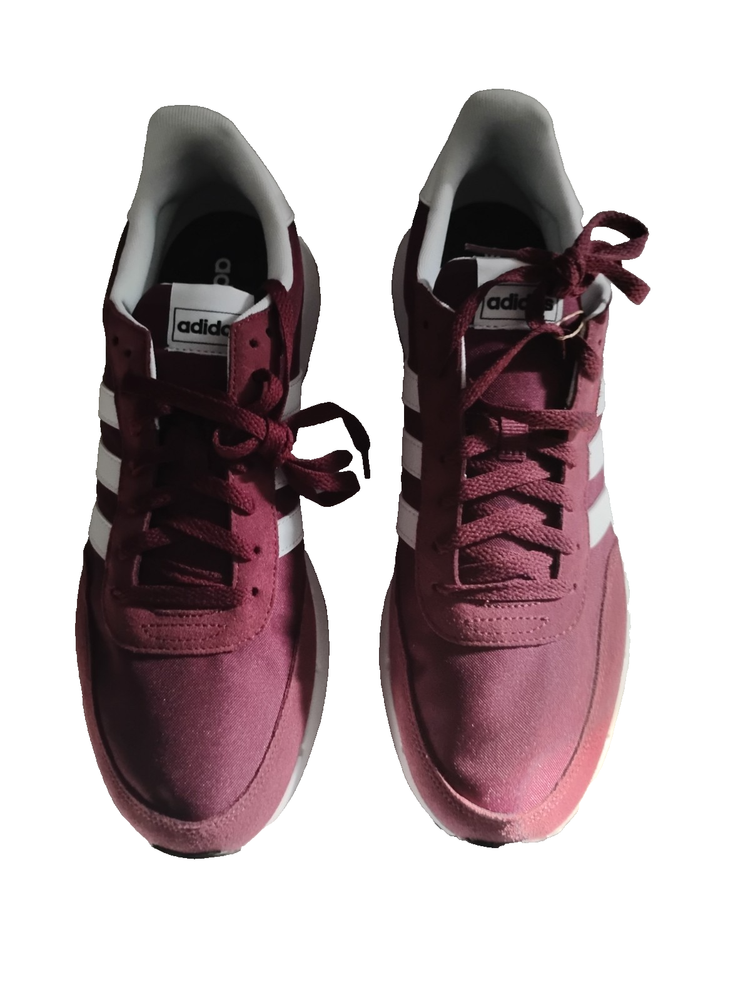 Size 12 - Adidas men Run 60s 2.0 shoes color red /cloud white