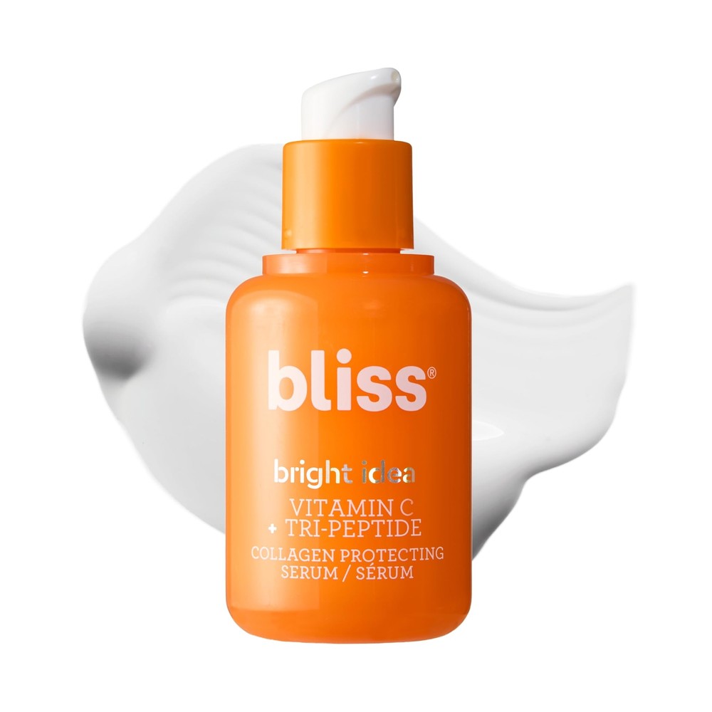 Bright Idea Vitamin C + Tri-Peptide Collagen Brightening Face Skincare Serum ...