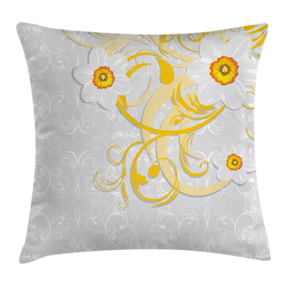 Daffodil Throw Pillow Covers Cushion Cases in 8 Sizes by Ambesonne Home Decor