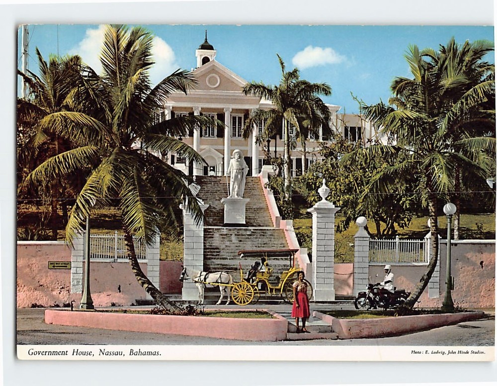 Postcard Government House Nassau Bahamas
