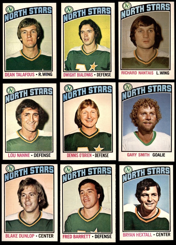 1976-77 O-Pee-Chee North Stars Near Team Set 6 - EX/MT 7179990 (18 / 19 cards)