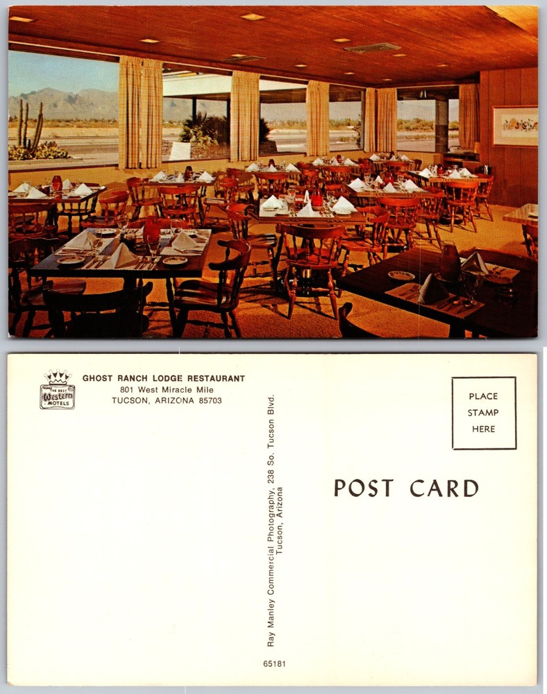 Ghost Ranch Lodge Restaurant Tucson Arizona Postcard