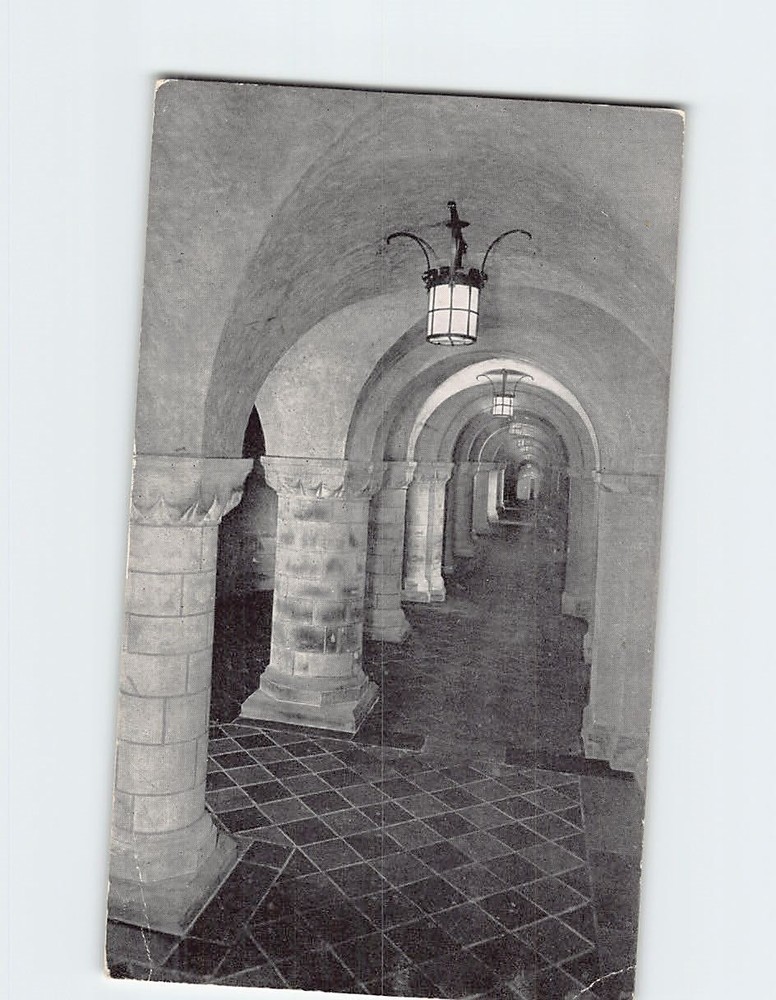 Postcard South Aisle of the Nave Crypt Washington Cathedral Washington DC USA