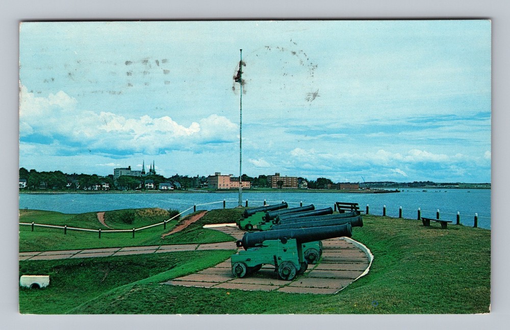 Canada Prince Edward Island Charlottetown Harbor Old Card Vintage c1965 Postcard