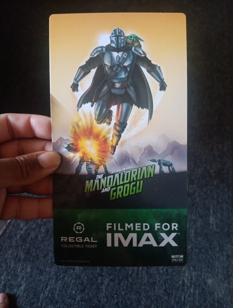 The Mandalorian and Grogu Movie Exclusive IMAX Souvenir Collectible Ticket