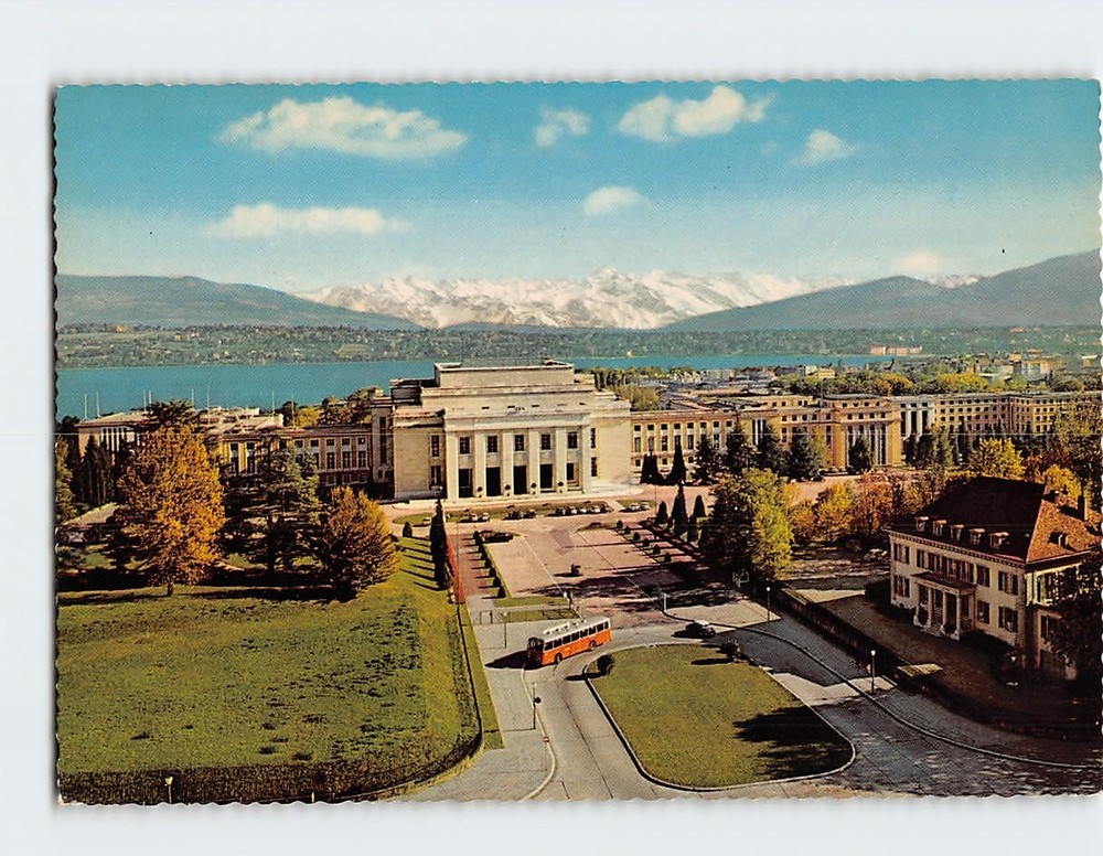 Postcard Palais des Nations Geneva Switzerland