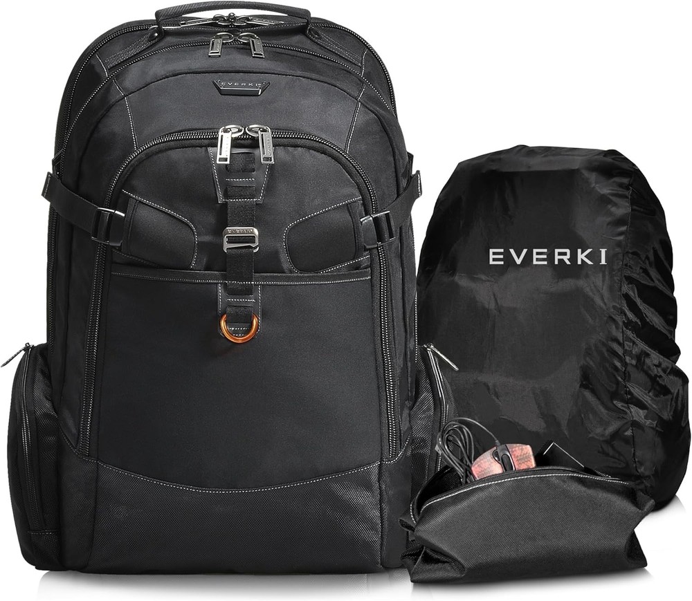 Business 120 Laptop Backpack with Rain Cover, 40L Capacity, Large Compartment...