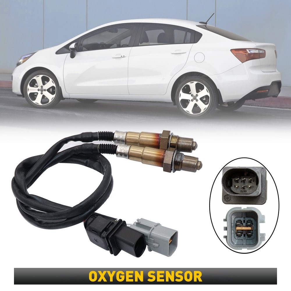 2pcs Upstream +Downstream O2 Oxygen Sensor For Kia 2012-14 Rio 2012-15 Kia Soul
