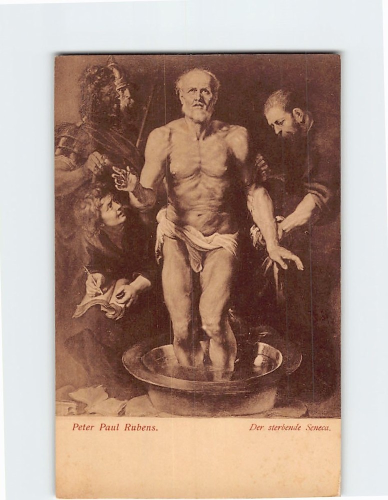 Postcard Seneca the Younge Painting by Peter Paul Rubens