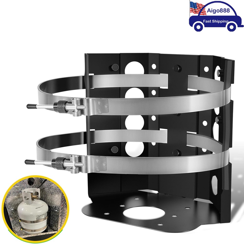 20 lb BBQ Propane Tank Holder BKT-2290 Replacement for Truck Bed, Car, RV, Boat