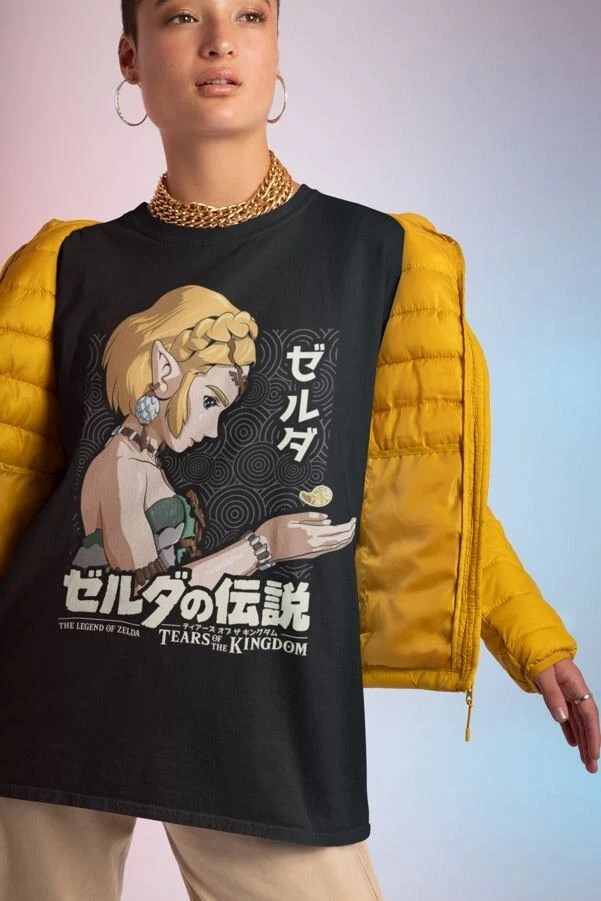 Anime The Legend Of Zelda Black T Shirt Size S - 5XL V1