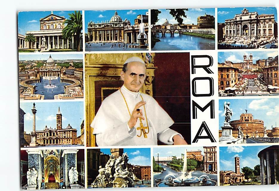 Postcard Rome Italy