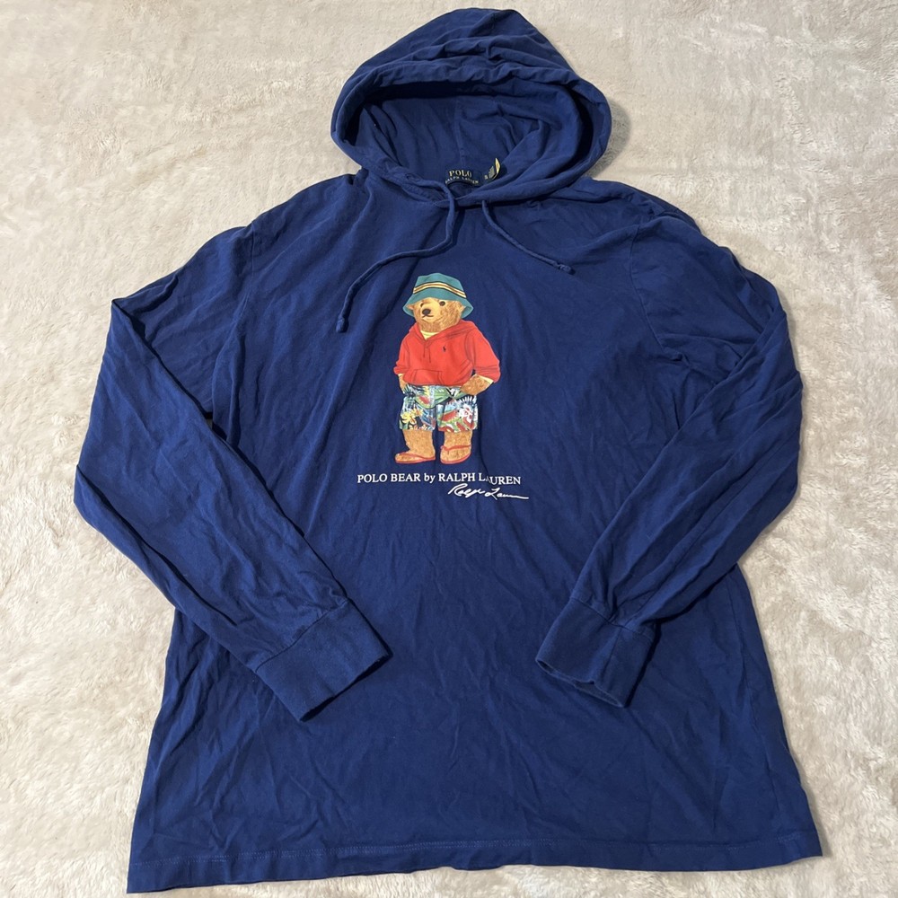 Polo Ralph Lauren Polo Bear Lightweight Hoodie Pullover Longsleeve Men’s Size XL